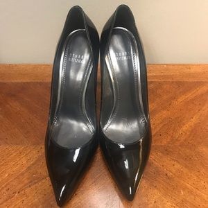 Stuart Weitzman ‘Nouveau’ Pump Black Patent Sz 8